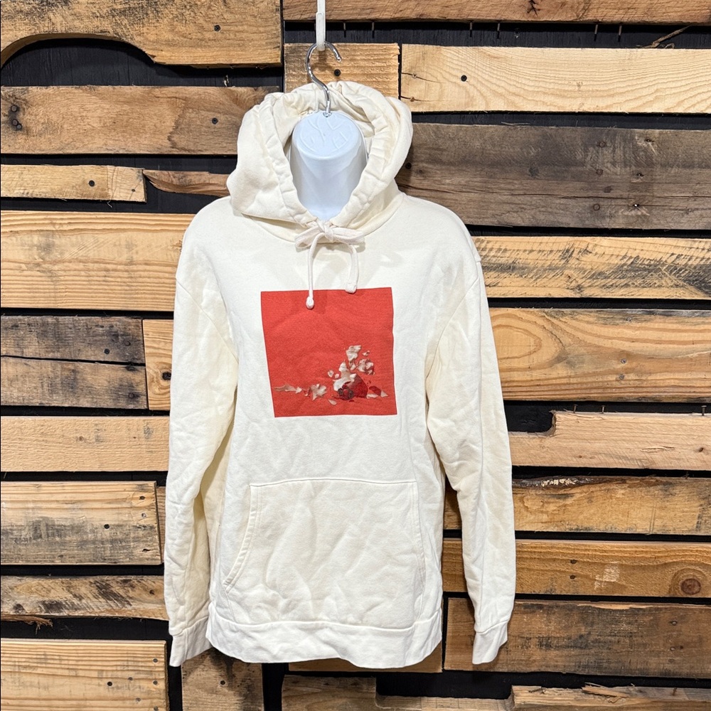 Billie Eilish unisex ivory hoodie featuring single art for "Therefore I‎ Am." M